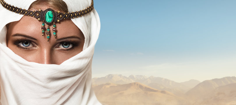 Beautiful young woman arabic style