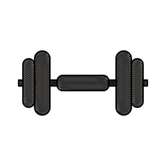 dumbbell weights icon image vector illustration design