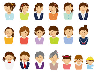 women's illustration set