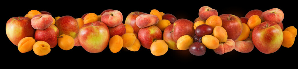 Isolated image of fruits close-up