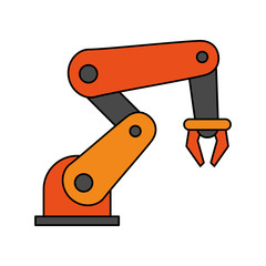 robot industrial icon image vector illustration design 