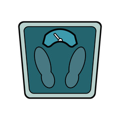 weight scale icon image vector illustration design 