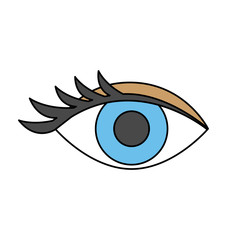 single eye icon image vector illustration design 