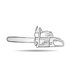 Chainsaw icon on white background - 173689152