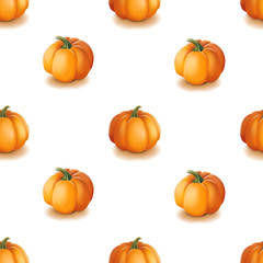 Halloween seamless pattern. Background with pumpkins.