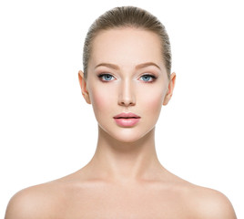 Profile portrait of the beautiful woman