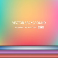 Abstract Creative concept vector multicolored blurred background set. For Web and Mobile Applications, art illustration template design, business infographic and social media, modern decoration
