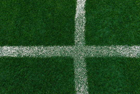 Erba sintetica in campo sportivo, texture
