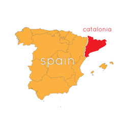 Referendum in Spain. Independent Catalonia. Vector illustration