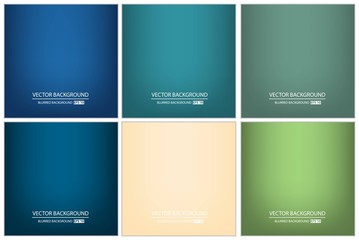 Abstract Creative concept vector multicolored blurred background set. For Web and Mobile Applications, art illustration template design, business infographic and social media, modern decoration