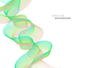 Elegant abstract vector web gradient wave line futuristic style background template