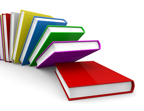 libri che cadono