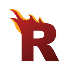 fire burn initial letter alphabet