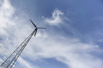 Fototapeta na wymiar Small wind turbine