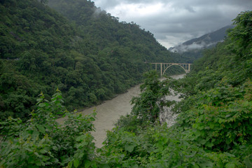 The Coronation Bridge at overcast