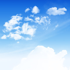 Blue sky and  white cloudy