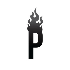 fire burn initial letter alphabet