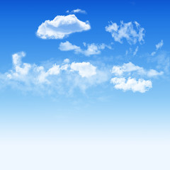 Blue sky and  white cloudy