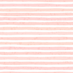 Textured vector grunge stripes of pastel pink colors seamless pattern on the white background. Hand drawn design.