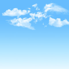 Blue sky and  white cloudy