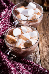 Hot chocolate with marshmallows