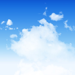 Blue sky and  white cloudy