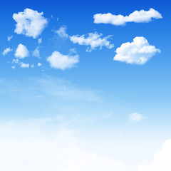 Blue sky and  white cloudy