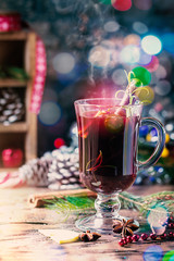 christmas hot mulled wine