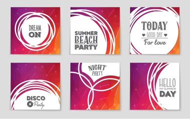 Abstract vector layout background set. For art template design, list, front page, mockup brochure theme style, banner, idea, cover, booklet, print, flyer, book, blank, card, ad, sign, sheet, a4.