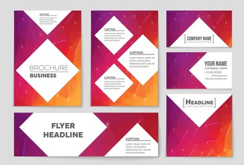 Abstract vector layout background set. For art template design, list, front page, mockup brochure theme style, banner, idea, cover, booklet, print, flyer, book, blank, card, ad, sign, sheet, a4.