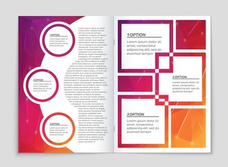Abstract vector layout background set. For art template design, list, front page, mockup brochure theme style, banner, idea, cover, booklet, print, flyer, book, blank, card, ad, sign, sheet, a4.