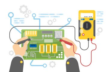 Electronics repair service.