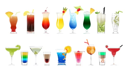 Foto op Plexiglas Alcohol cocktails set. © inspiring.team