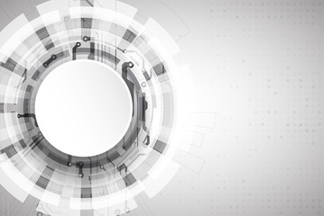 Vector illustration, Hi-tech digital technology and engineering theme