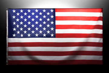 Flag of the United States.Studio shot