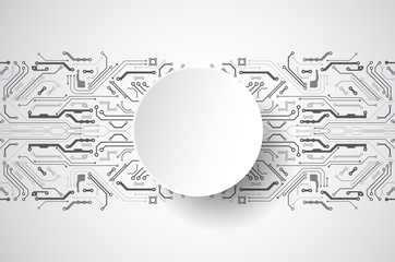 Vector illustration, Hi-tech digital technology and engineering theme