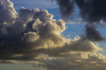 Clouds Over The Bay Colour