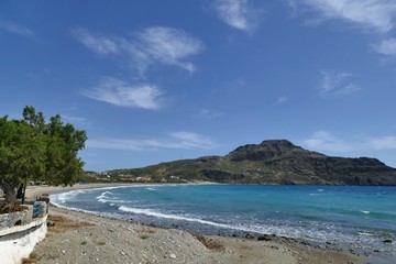 Fototapeta na wymiar amazing view on Plakias beach. crete