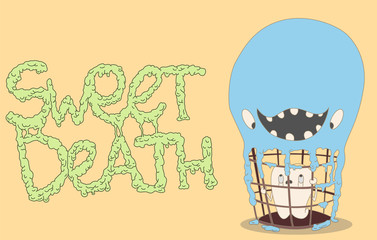 Ice cream attacks the tooth