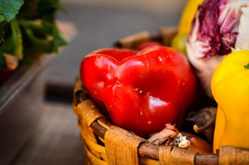 fresh vegetables close up