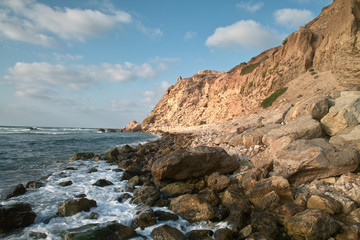 Fototapeta na wymiar Apollonia Shore, the Mediterranean, Israel