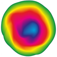 colorful ball in trend style