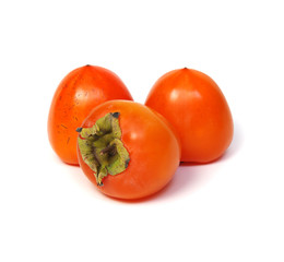 Persimmon fruit isolated on white