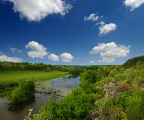 Fototapeta na wymiar landscape of river
