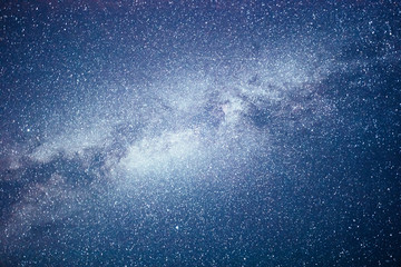 Obraz premium Vibrant night sky with stars and nebula and galaxy. Deep sky astrophoto