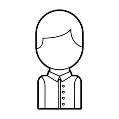 portrait man character worker call center