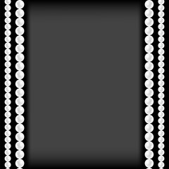 Realistic Natural White Pearl Frame