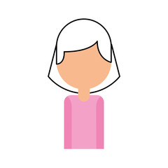 portrait female employee call center work