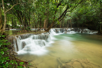 beautiful waterfall in Thailand