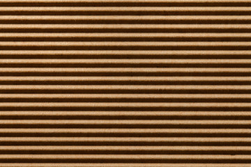 Obraz premium Brown cardboard corrugated lines pattern.